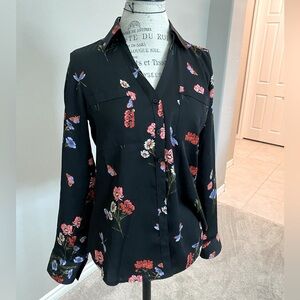 Express Slim Portofino Shirt V neck